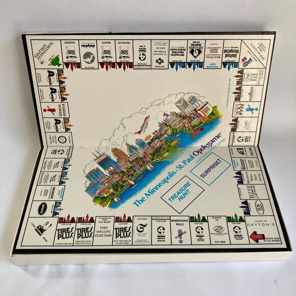 Vintage The Minneapolis-St Paul Opolygame Board Game Monopoly UNUSED! - Picture 2 of 9